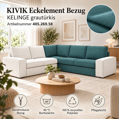 Ikea kivik eckelement bezug - ikea,