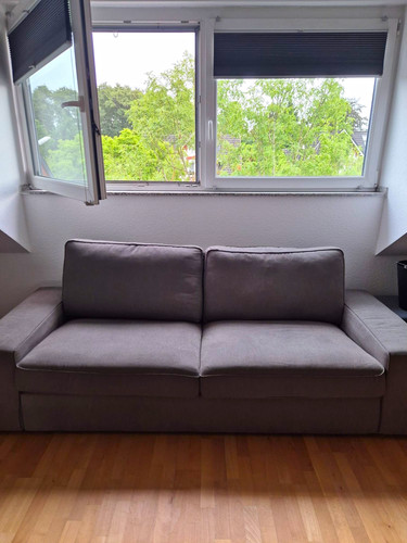 Ikea kivik 3er sofa grau - ikea, grau-grün