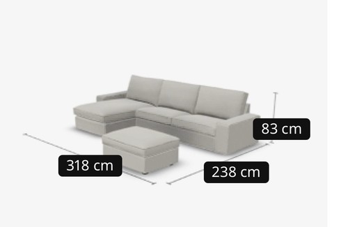 Ikea kivik 4er sofa mit - ikea,